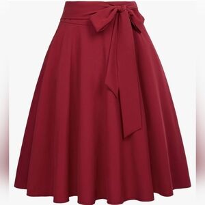 Elegant Burgundy Skirt